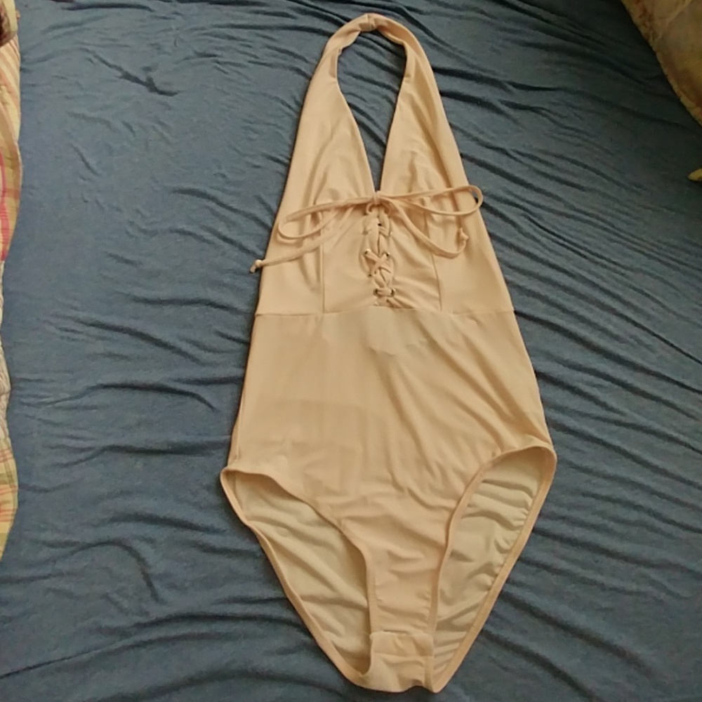 Halter body suit